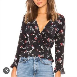 Tanya Taylor Clio Floral Silk Blouse - Size 6!